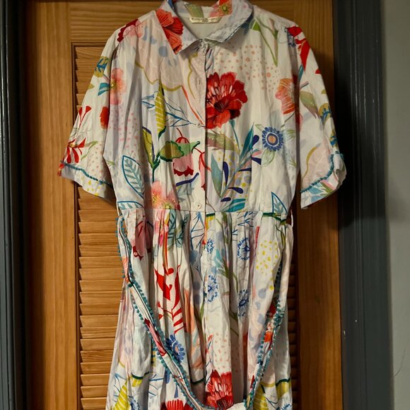 Eshaki Shirt Dress with Pretty Detail - Picture 3 of 5